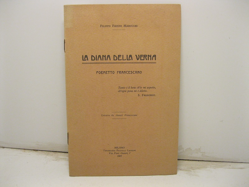 La Diana della  Verna  -  Poemetto francescano